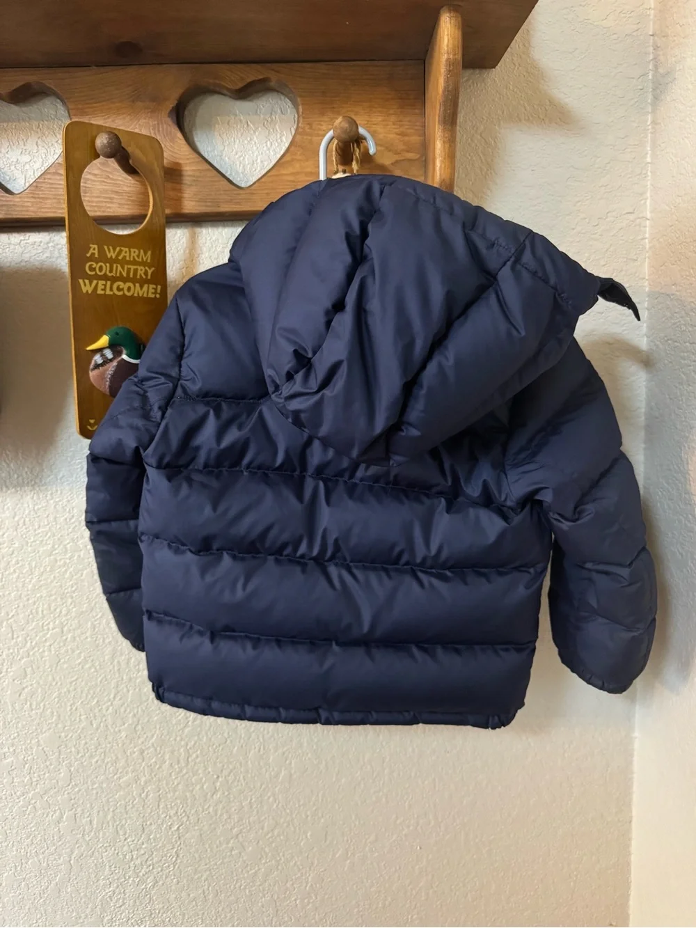 Polo Ralph Lauren Navy Puffer Jacket - Kids Size 4t